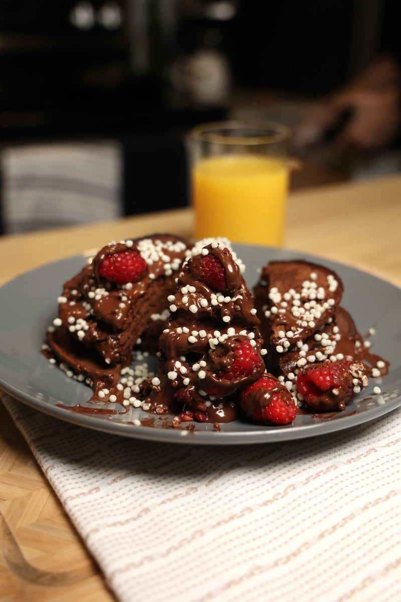 Chocolate Protein Pancakes